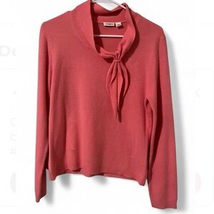 Chico's Vintage Pink Sweater with Tie Neck